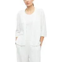 s.Oliver Cardigan 3/4-Arm Sommer-Strickjacke ohne Verschluss