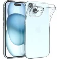 EAZY CASE Handyhülle für iPhone 15 / 15 Plus / 15 Pro / 15 Pro Max Case 6,1 Zoll, durchsichtige Hülle Ultra Dünn Silikon Backcover TPU Telefonhülle Klar