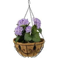 relaxdays Blumentopf Hängekorb 3er Set Kokos