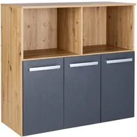 arthur berndt Kinderregal Alessio, Modernes Spielzeugregal mit 3 geräumigen Schubkästen