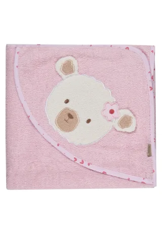 Sterntaler Kapuzenbadetuch 100x100 Bär Betty - rosa