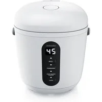Arendo Reiskocher 0,8l, Messbecher & Reislöffel, Kochprogramme, Timer, Warmhaltefunktion, 300 W, 300 W, für Reis und Porridge, Innentopf Spülmaschinen geeignet