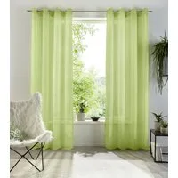 OTTO home Gardine XANA (1 St), Ösen, transparent, Voile, Bestseller, einfarbig, 1 bzw. 2er Set, pflegeleicht, Bestseller!