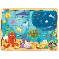 Webby Toys Puzzle Holzpuzzle-Set für Kinder – 40 Teile – Lernspiel ab 3 Jahren, 40 Puzzleteile, Fördert Problemlösungsfähigkeiten