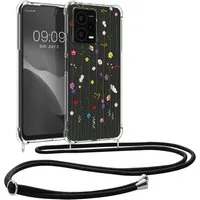 kwmobile Handyhülle Hülle für Xiaomi Redmi Note 12 Pro+ (5G), Silikon Handyhülle mit Kette - Handykette Handyband