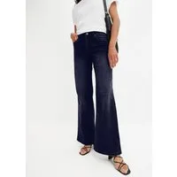bonprix Weite Jeans Loose Fit, 5-Pocket-Style, Wide-Leg Jeans, Mid Waist