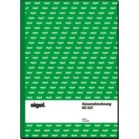 Sigel Formularblock Formularbuch Kassenabrechnung A4 VE=2x50 Blatt