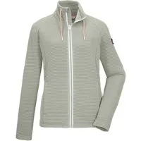 Killtec Strickjacke KOS 12 WMN FLX JCKT Elastische Damenjacke, gestreift, mit Kinnschutz und Taschen