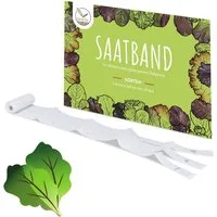 HappySeed Gemüsesamen 5m Saatband mit Salat Mix Samen - Lactuca sativa var. crispa, Saatgut