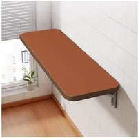 JEOBEST Klapptisch Wandklapptisch, Klappbarer Esstisch, Schreibtisch, Wandmontage, 60cm, Metallklappgestell