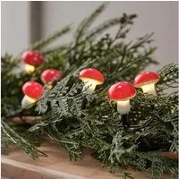 Lights4fun LED-Lichterkette 20er LED Lichterkette Fliegenpilze