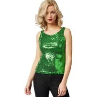 dressforfun T-Shirt Pailletten-Träger-Top