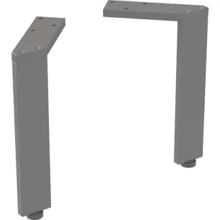 Geberit Set Füße schmal (2 Stück): H=22.5-23.3cm, lava / pulverbeschichtet matt, 502330JK1 502330JK1