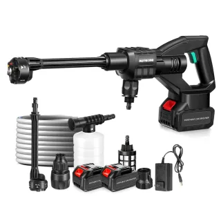 AUTSOME Cordless High Pressure Car Washer 60bar 870psi 6 In 1 Cleaner Machine Water Sprat With Two 5.0Ah Battery