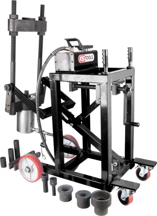 KS Tools Achsschenkelbolzen-Presse, 75t, mit Hülsen-Satz, 29-tlg - 460.3620