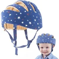 HEYHIPPO Erstlingsmütze Baby Schutzhelm aus Baumwolle – Antikollisionshelm für Kleinkinder (Geeignet für Säuglinge und Kleinkinder im Alter von 8 bis 60 Monaten, die krabbeln und laufen lernen, 360°-Schutz, Krabbelkappe, kann zu jeder Jahreszeit getr