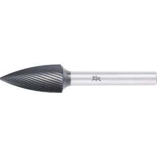 PFERD TOOLS Hartmetall Hochleistungsfrässtift Spitzbogen SPG Ø 12x25mm Schaft-Ø 6mm Z5 HICOAT beschichtet universal fein - 21122757