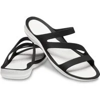 Crocs Sandale Swiftwater weiss/schwarz Damen Badeschuh
