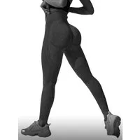 Sonderpostendiscount Highwaist Leggings Damen high Waist Push UP Legging Antrazit Modell SX 2447