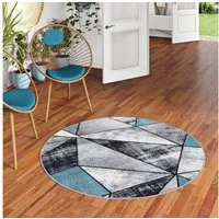 Pergamon Designteppich Designer Teppich Brilliant Magic Rund, Rund, Höhe: 6 mm