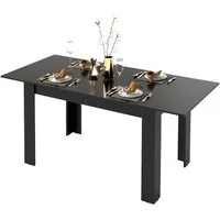 COSTWAY Esstisch, erweiterbar, für 4-6 Personen, bis 110 kg,120/158 x 70cm