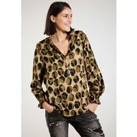 Andijamo-Fashion Schlupfbluse WILD DOT moderner Dot Print mit lässigem Schnitt