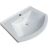 Aloni Waschbecken ALECO7080 (einzel, 1-St), Aleco Keramik Waschbecken (BxT) 80x50 cm (für 80 Aleco)