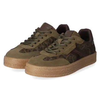 Tamaris Low Sneaker - Gr. 36 - Grün - Rauleder