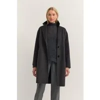 bugatti Kurzmantel Loose Fit mit Knopfleiste und aus weichem Woll-Mix