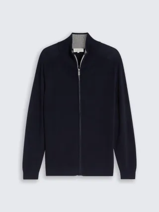 Tom Tailor - Strickjacke aus Baumwolle sky captain blue - Gr. - XXXL