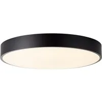 Brilliant Deckenleuchte Slimline, CCT - über Fernbedienung, Dimmfunktion, Nachtlichtfunktion, Timerfunktion, LED fest integriert, Farbwechsler, LED Deckenlampe 49cm weiß/schwarz