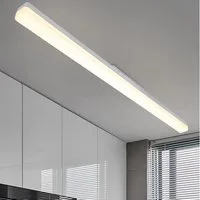 Nettlife LED Deckenleuchte LED Deckenleuchte Tageslicht 90 cm 4000K, LED fest integriert, Tageslicht weiß, Küche Wohnzimmer Schlafzimmer Esszimmer Balkon Flur Garage Keller