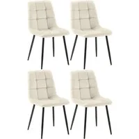 CLP Esszimmerstuhl Tilde (4er Set), mit Rückenlehne, bis 150 kg