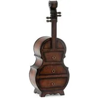 Stagecaptain Kommode SK-1013 Stradivino Schrankkommode (Rustikale Nachtkommode), Schubladenkommode mit 3 Schubkästen im Cello Design