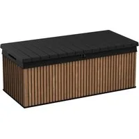 Keter Gartenbox Keter Aufbewahrungsbox DARWIN Braun, 380 L, belastbar bis 300 kg, abschließbar