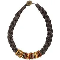 COLLEZIONE ALESSANDRO Kette mit Anhänger Alexa, geflochtenes Baumwollband