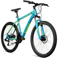 bergsteiger Mountainbike Makalu 26, 29 Zoll Mountainbike Alu, geeignet ab 150 cm, Damen, Herren, 21 Gang Shimano Tourney RD-TY300 Schaltwerk, Kettenschaltung, Scheibenbremsen
