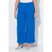 Ulla Popken Schlupfhose Chiffonhose doppellagig weites Bein Elastikbund