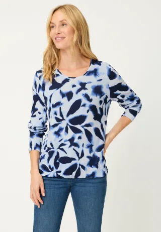 Olsen - T-Shirt Long Sleeves ink blue - Gr. - 48