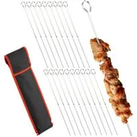 relaxdays Grillspieß Grillspieße Edelstahl im 20er Set (20er Set, 20-St)