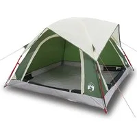vidaXL Kuppelzelt Campingzelt 4 Personen Grün Wasserdicht, (1 tlg)