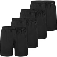 Schiesser Boxershorts 4er Pack Singel-Jersey (Spar-Set, 4-St) Boxershorts - Baumwolle - mit Eingriff - Atmungsaktiv