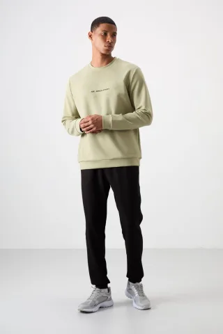 Bedrucktes Fleece-Sweatshirt- und Hosen-Set