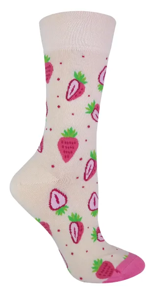 TALKIE SOCKS - Ladies Cotton Quirky Funky Novelty Design Fruit Socks