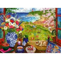 Ravensburger Puzzle 100 Teile Puzzle Feel & Well Blick aus dem Fenster 12001732, Puzzleteile