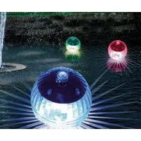 BURI Gartenleuchte Schwimmende LED Kugelleuchte 4er-Set