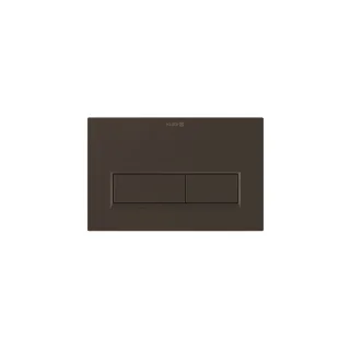 KLUDI UNIFIX Betätigungsplatte Eckig 244 x 160 mm Brushed Gunmetal 32PP01N2
