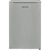 Telefunken Kühlschrank C-135-100-S, 83.8 cm hoch, 54 cm breit, 135 Liter Nutzinhalt, ohne Gefrierfach, klein, freistehend, silber