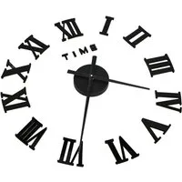 tinkaro Uhr 3D-Wanduhr SENOL Ethylen-Vinylacetat XXL-Schwarz
