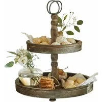 Mirabeau Etagere Etagere Amboise braun, Tannenholz (cunninghamia lanceolata), Griff: Eisen